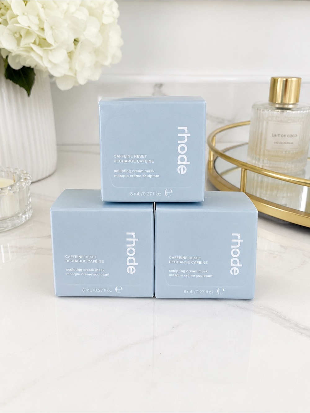 (1) Rhode Caffeine Reset Sculpting Cream Mask - 8ML mini size BNIB!
